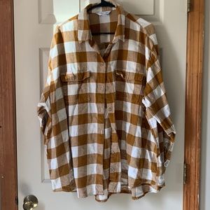 Mustard plaid shirt